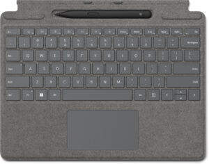 Microsoft Surface Pro Signature Keyboard w/ Slim Pen 2 QWERTY Microsoft Cover port Platina