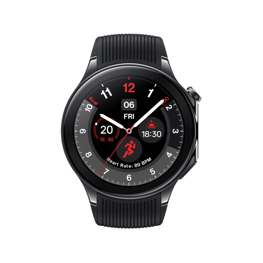 OnePlus Watch 2 3,63 cm (1.43") AMOLED 47 mm Digitaal 466 x 466 Pixels Touchscreen Zwart Wifi GPS