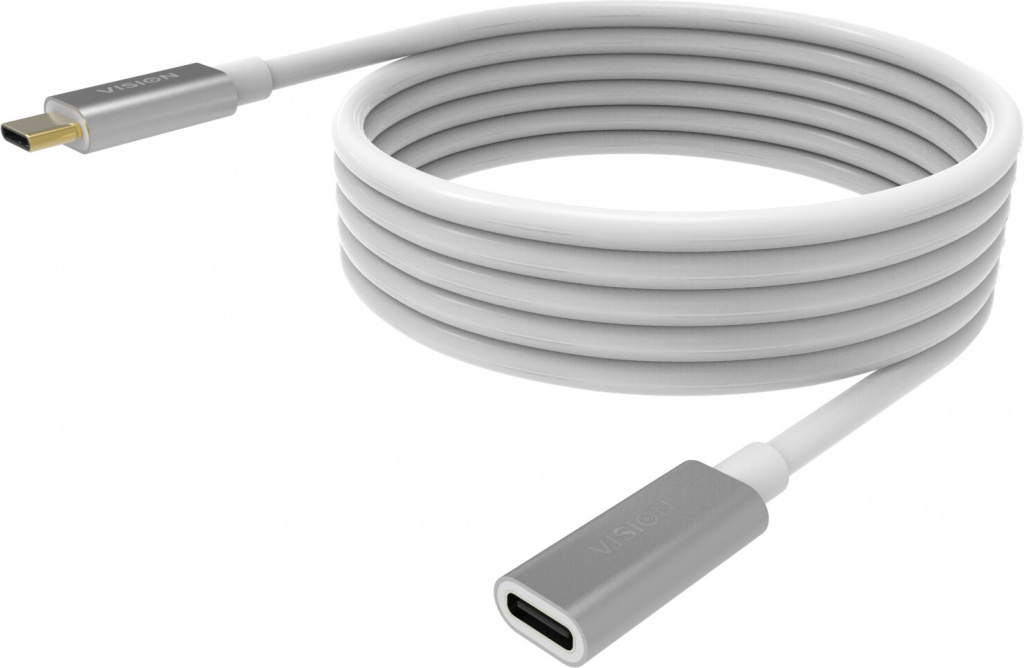 Vision TC 2MUSBCEXT USB-kabel USB 3.2 Gen 2 (3.1 Gen 2) 2 m USB C Wit - Afbeelding 6