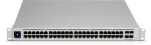 Ubiquiti UniFi USW-PRO-48 netwerk-switch Managed L2/L3 Gigabit Ethernet (10/100/1000) 1U Zilver