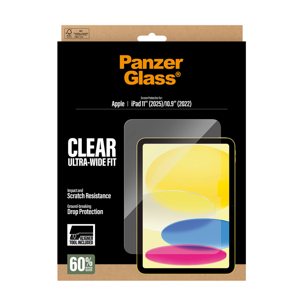 PanzerGlass ® Screen Protector iPad 11" (2025-2026) | 10.9" (2022) | Ultra-Wide Fit w. Fastfit tool Doorzichtige schermbescherme - Afbeelding 3