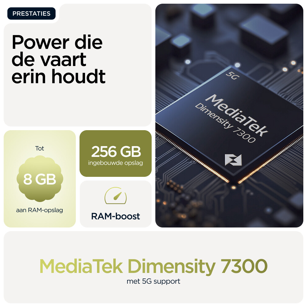 Motorola moto g86 5G 16,9 cm (6.67") Dual SIM Android 15 USB Type-C 8 GB 256 GB 5200 mAh Groen - Afbeelding 10