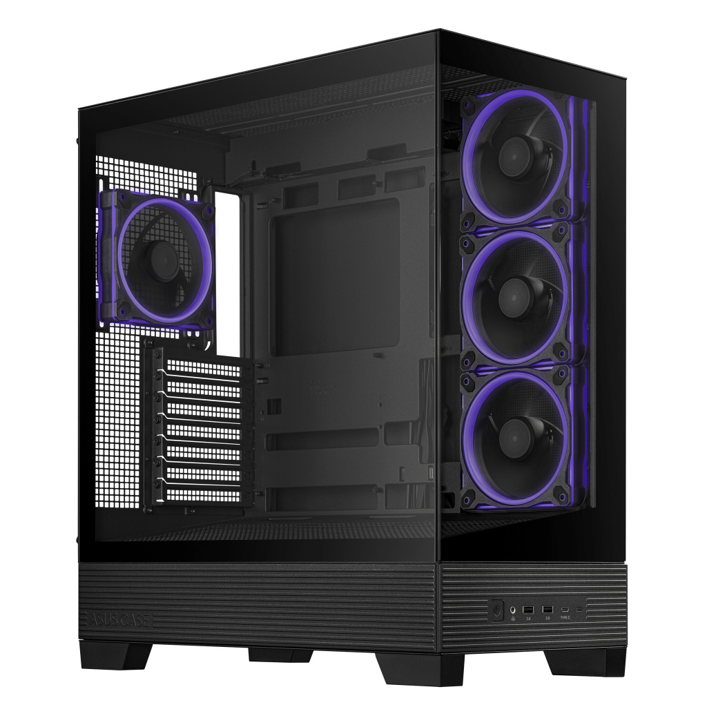 ASUS A31 Plus TG ARGB BLACK Midi Tower Zwart - Afbeelding 11