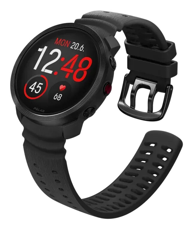 Polar Vantage M 40-59-7010 smartwatch / sport watch 3,25 cm (1.28") AMOLED Digitaal 416 x 416 Pixels Touchscreen Zwart GPS - Afbeelding 2
