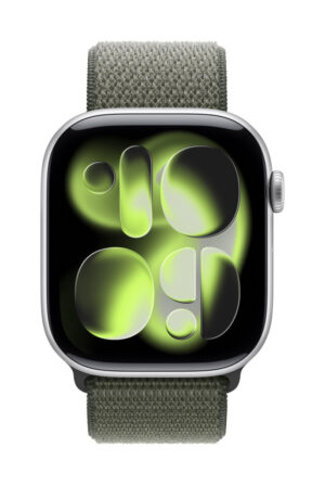 Apple MFFJ4ZM/A slimme draagbare accessoire Band Groen Nylon, Gerecycled polyester, Spandex
