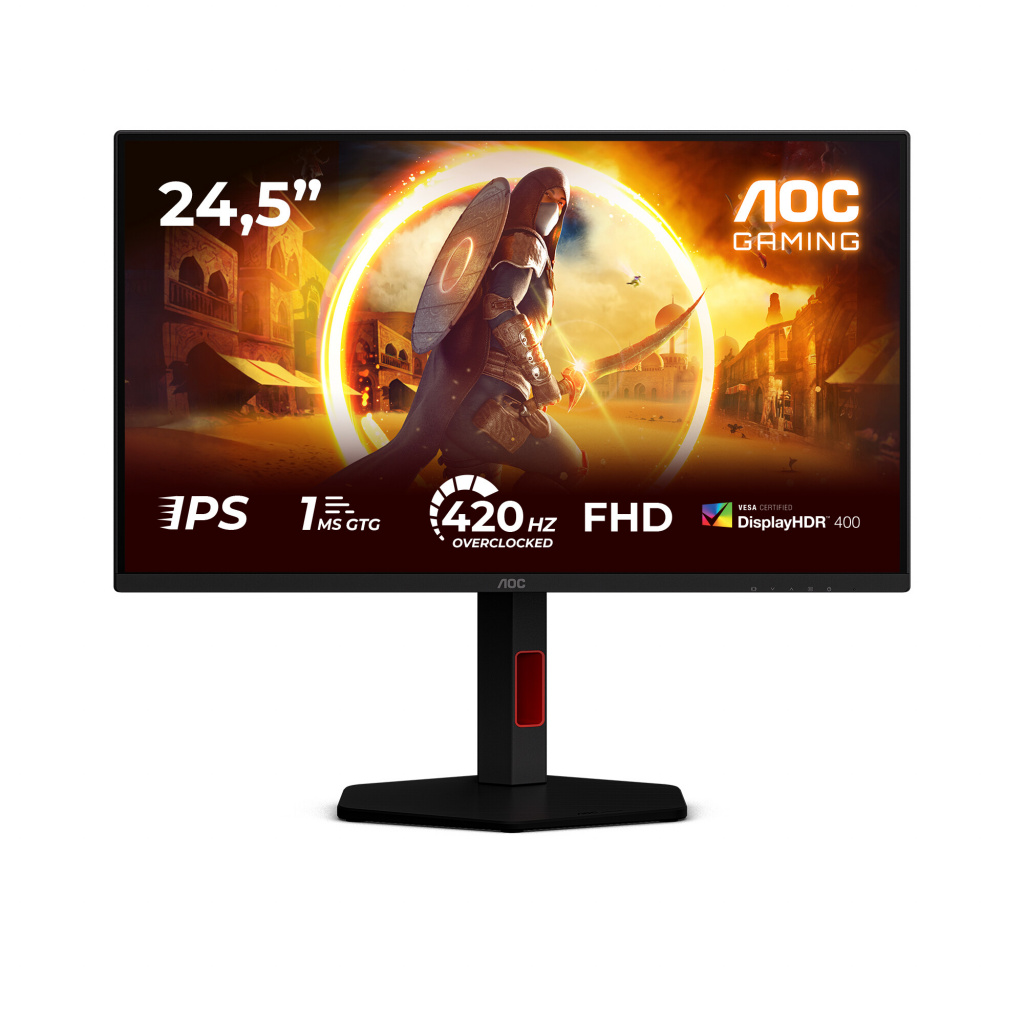 AOC G4 25G4KUR computer monitor 62,2 cm (24.5") 1920 x 1080 Pixels Full HD LED Zwart, Rood