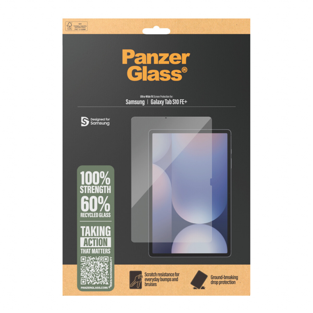 PanzerGlass ® Screen Protector Samsung Galaxy Tab S10 FE+ | Ultra-Wide Fit Doorzichtige schermbeschermer 1 stuk(s) - Afbeelding 3