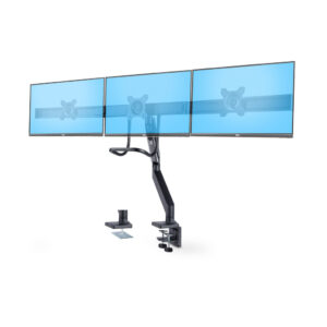 StarTech.com Crossbar Triple Monitor Arm voor Bureau, Tot Drie 27inch Schermen, VESA 75x75/100x100, Instelling Zonder Gereedscha