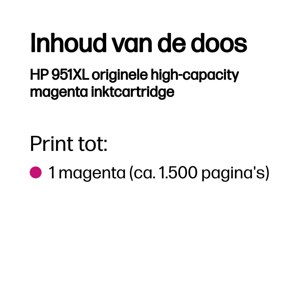 HP 951XL originele high-capacity magenta inktcartridge - Afbeelding 3