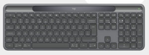 Logitech Signature Slim Solar+ K980 for Business toetsenbord Universeel RF-draadloos + Bluetooth QWERTY Scandinavisch Grafiet