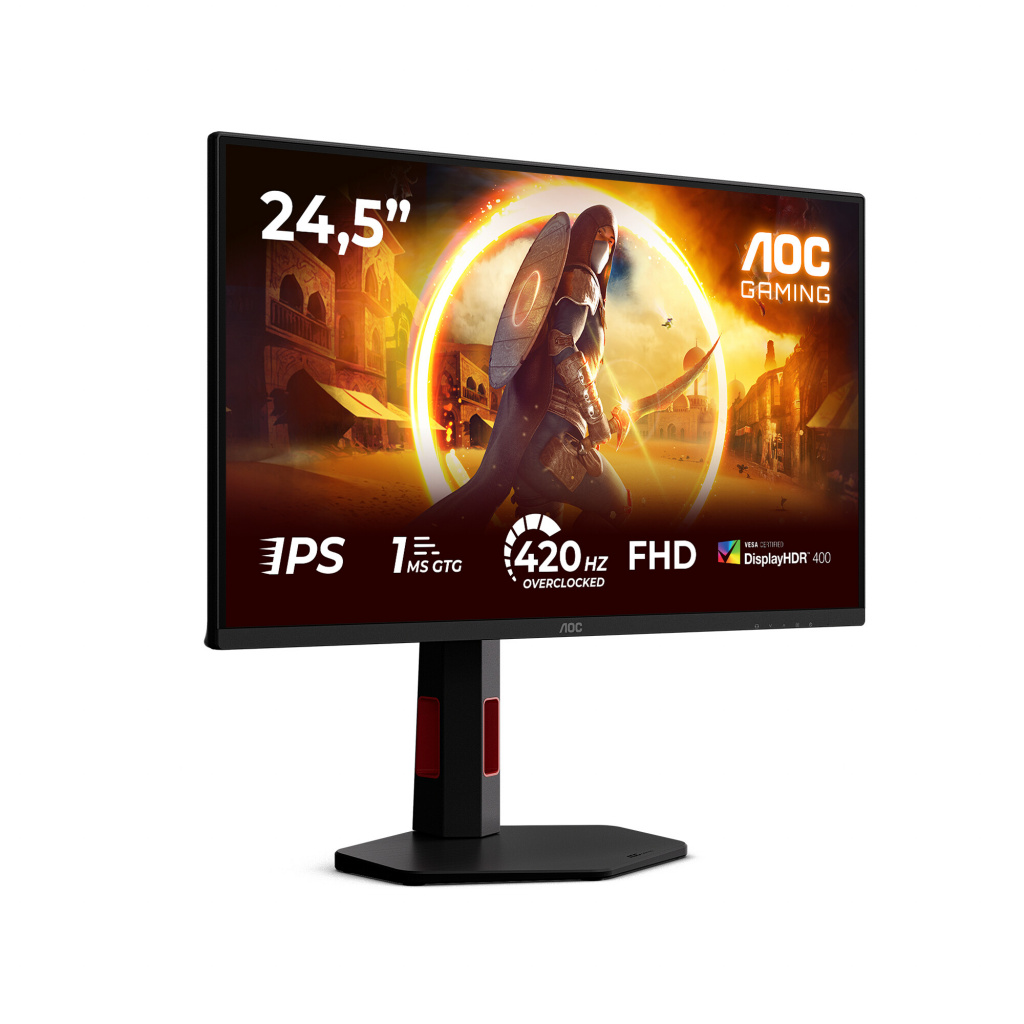 AOC G4 25G4KUR computer monitor 62,2 cm (24.5") 1920 x 1080 Pixels Full HD LED Zwart, Rood - Afbeelding 3