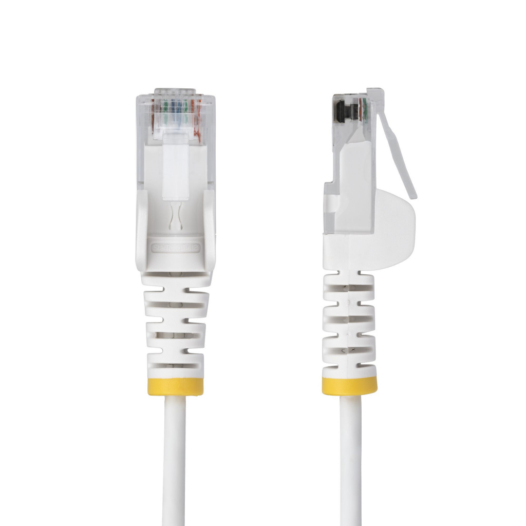StarTech.com 1m Dunne CAT6 Ethernet Kabel, Wit, Snagless, 100W PoE, UTP, LSZH, 28AWG Pure Koperdraad, Slim RJ45 Netwerk Patchkab - Afbeelding 2