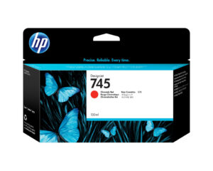HP 745 chromatisch rode DesignJet inktcartridge, 130 ml