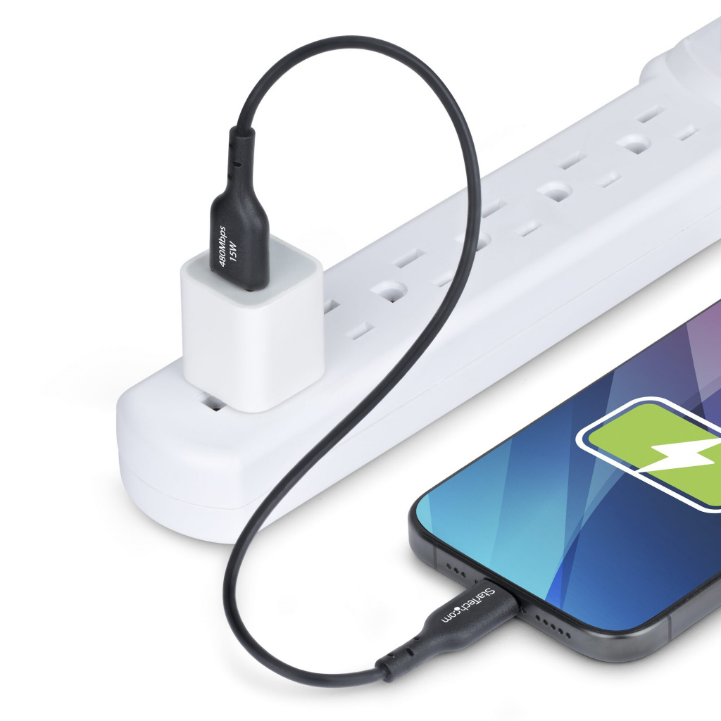 StarTech.com 30cm USB-A naar USB-C Laadkabel, USB-A naar USB Type-C Oplaadkabel, Opladen & Synchroniseren, Fast Charge 3A, USB 2 - Afbeelding 7