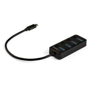 StarTech.com 4 Port USB-C Hub - USB-C naar 4x USB 3.0 Type-A met Individuele On/Off Port Switches - SuperSpeed USB 3.2 Gen 1 (5G