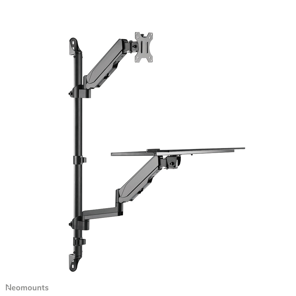 Neomounts WL90-325BL1 Zit-sta werkstation wand 17-32" - gasveer - Afbeelding 3