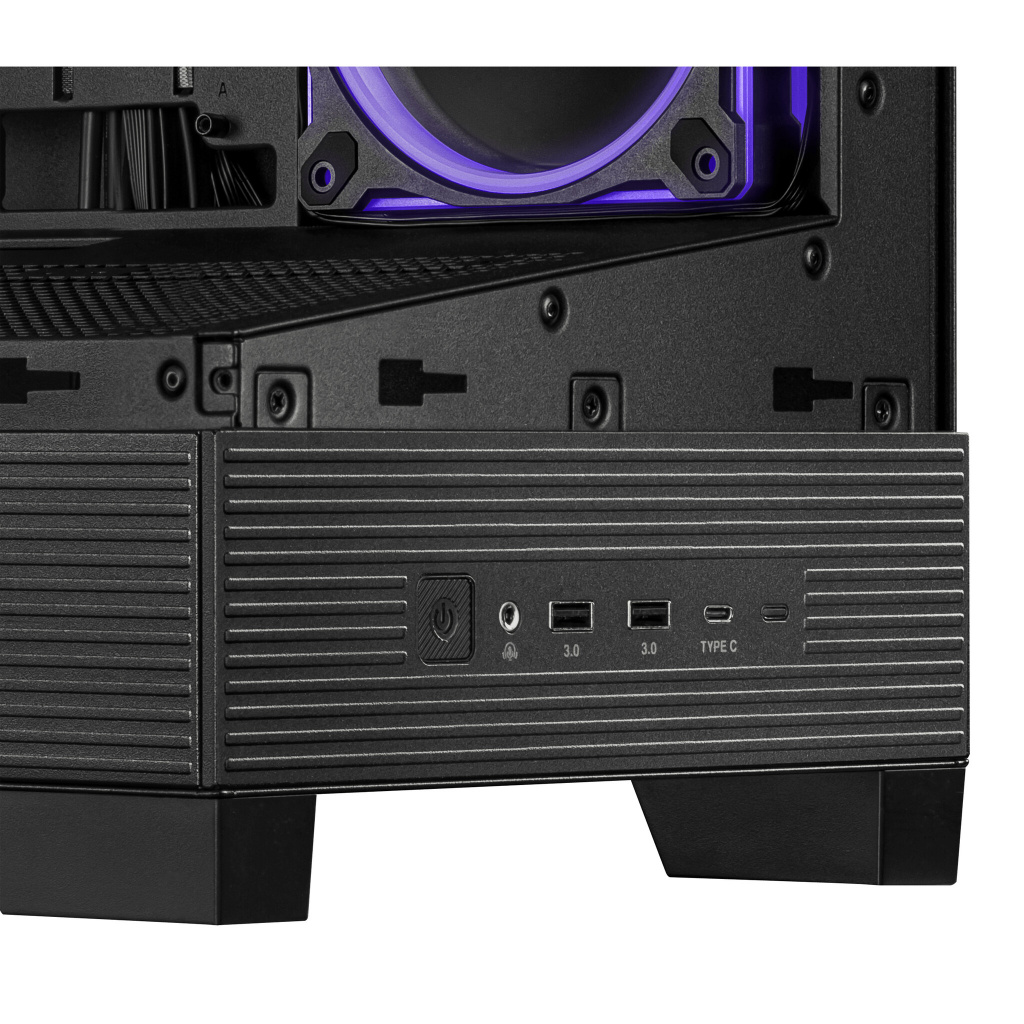 ASUS A31 Plus TG ARGB BLACK Midi Tower Zwart - Afbeelding 7
