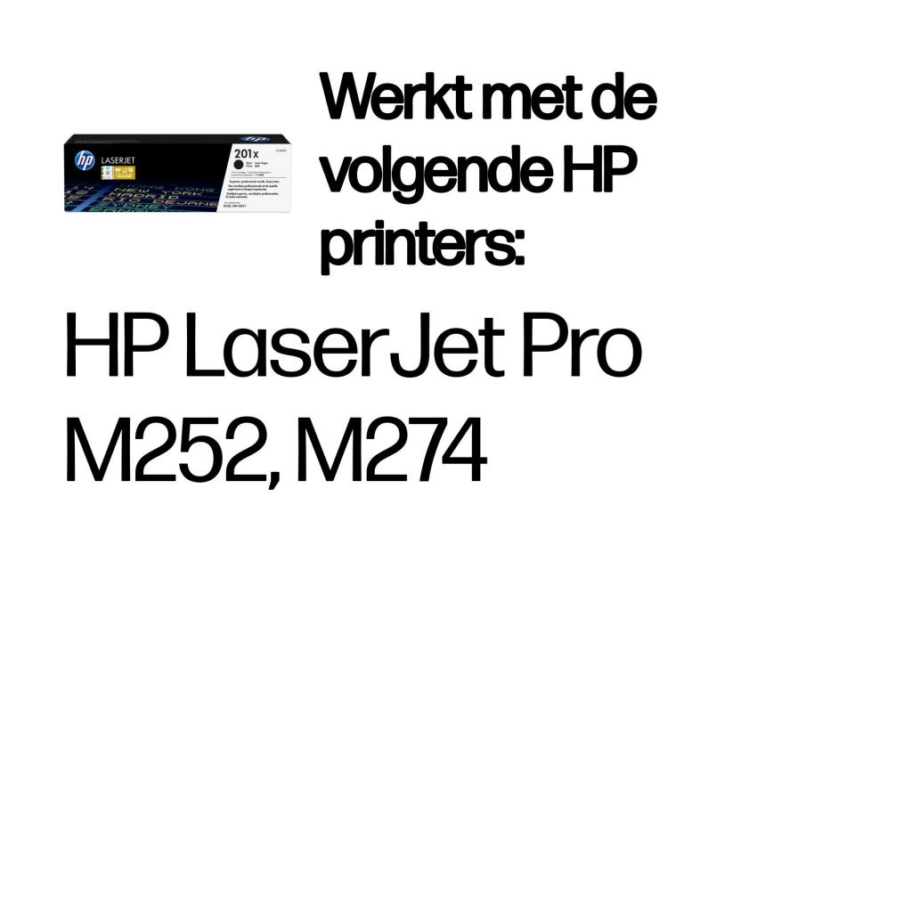 HP 201X originele high-capacity zwarte LaserJet tonercartridge - Afbeelding 2
