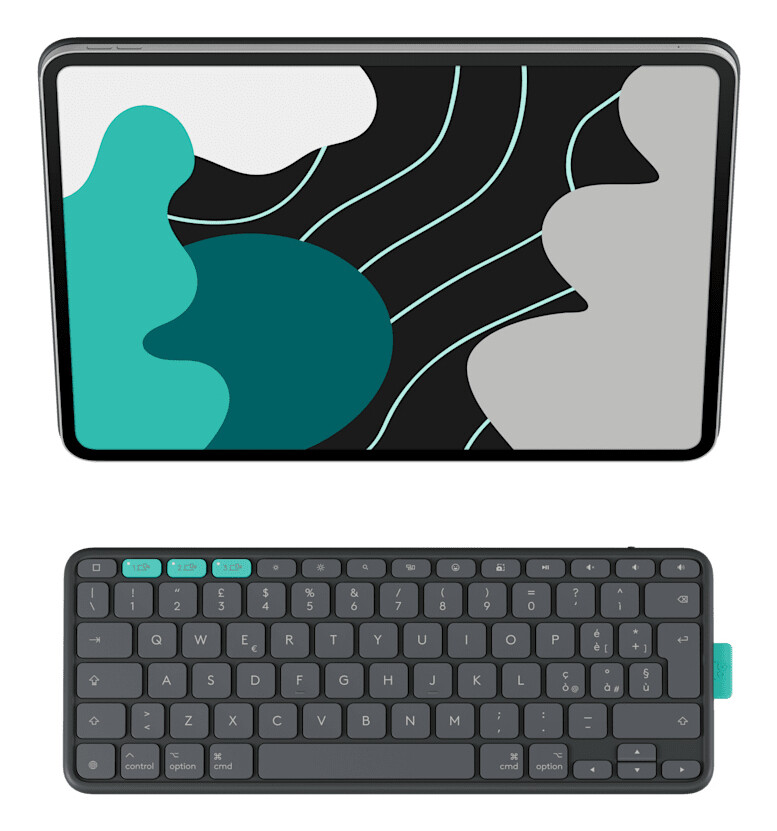 Logitech Flip Folio QWERTY US International Bluetooth Grafiet - Afbeelding 5