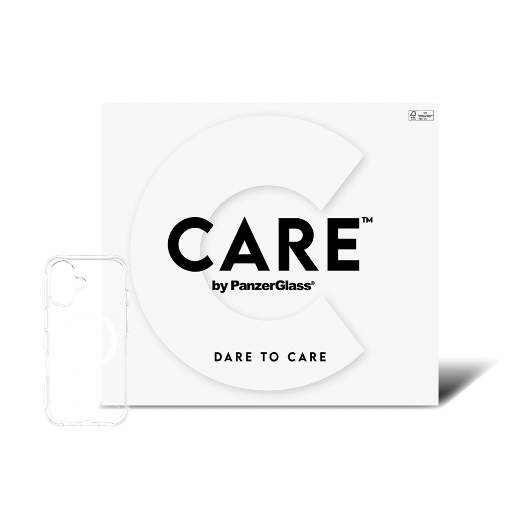 PanzerGlass CARE™ by ® Samba Case Transparent w. White MagSafe iPhone 17 | Bulk mobiele telefoon behuizingen Hoes Transparant - Afbeelding 2