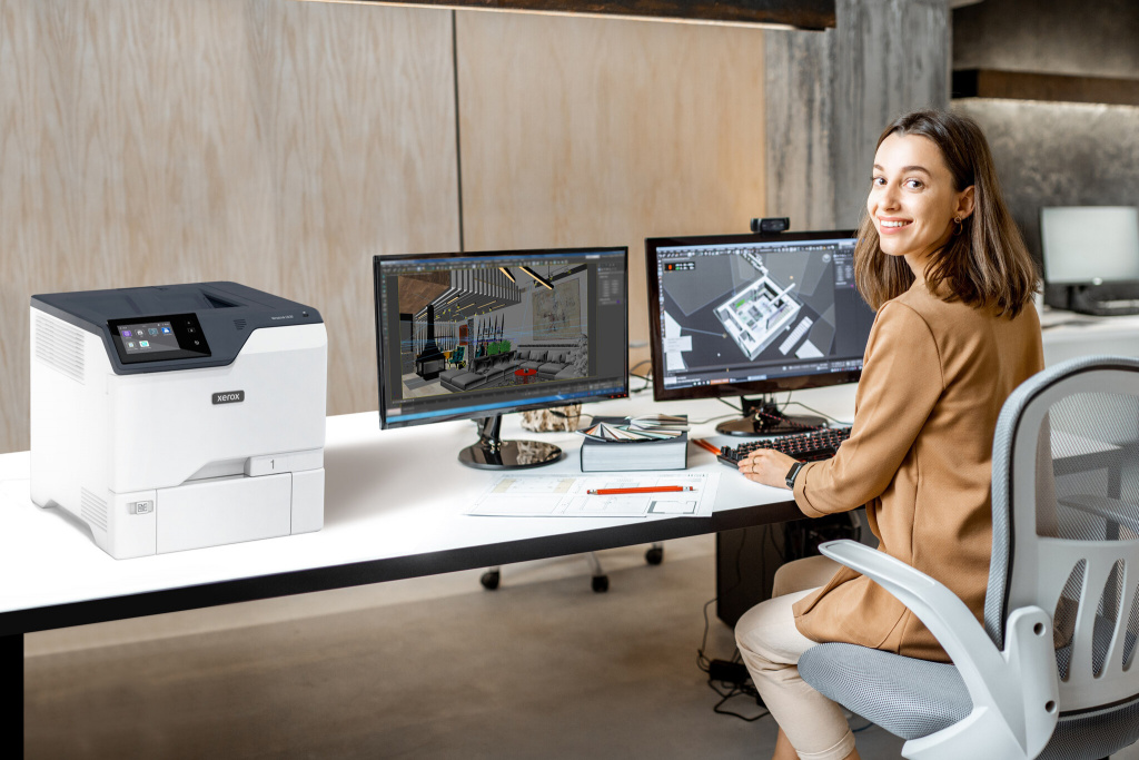 Xerox VersaLink C620 A4 50 ppm tosidig skriver PS3 PCL5e/6 2 skuffer 650 ark - Afbeelding 3