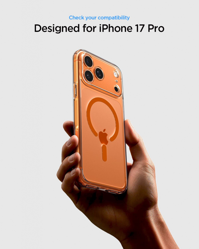 Spigen Ultra Hybrid (MagFit) mobiele telefoon behuizingen 17,5 cm (6.9") Hoes Oranje, Transparant - Afbeelding 8