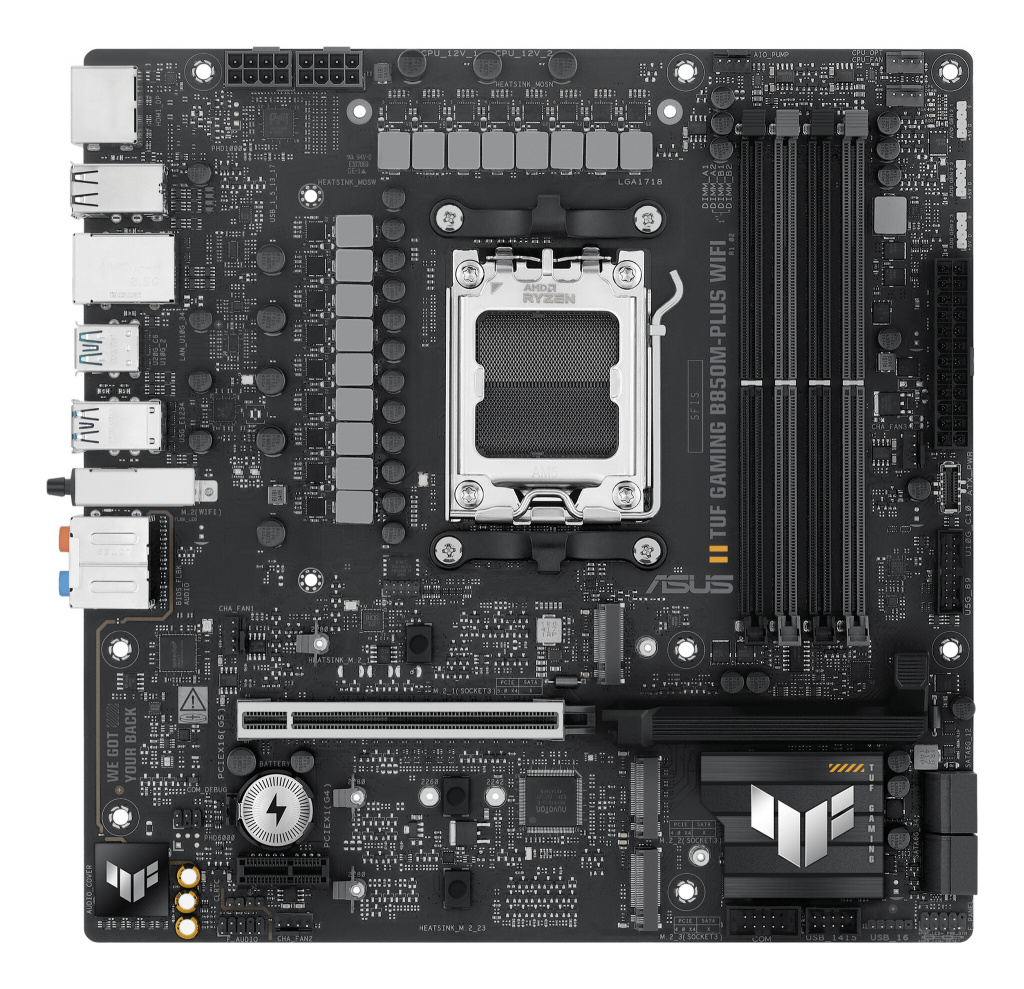 ASUS TUF GAMING B850M-PLUS WIFI AMD B850 Socket AM5 micro ATX - Afbeelding 2