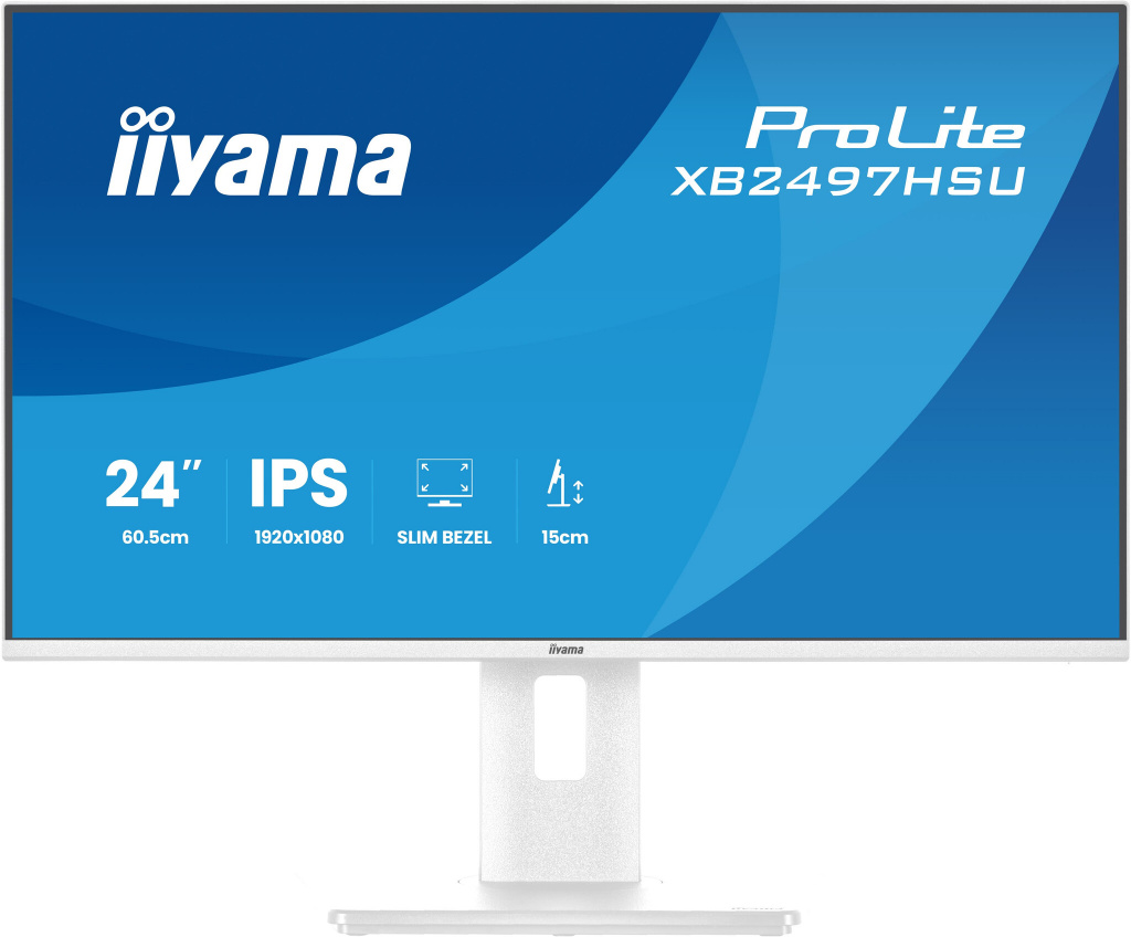 iiyama ProLite XB2497HSU-W1 computer monitor 60,5 cm (23.8") 1920 x 1080 Pixels Full HD LED Wit - Afbeelding 2