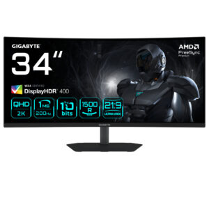 GIGABYTE G34WQC2 computer monitor 86,4 cm (34") 3440 x 1440 Pixels UltraWide Quad HD LED Zwart