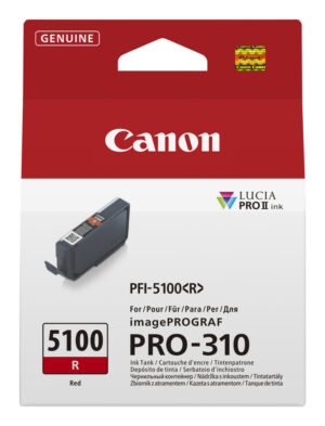 Canon PFI-5100 R inktcartridge 1 stuk(s) Origineel Rood