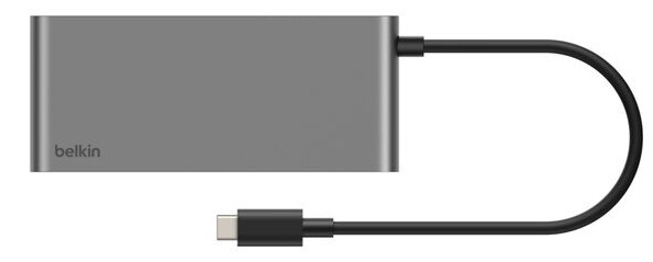 Belkin INC024HQSGY interface hub USB Type-C 10000 Mbit/s Grijs - Afbeelding 3