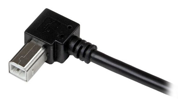 StarTech.com 1 m USB 2.0 A naar rechtshoekige B-kabel M/M - Afbeelding 4
