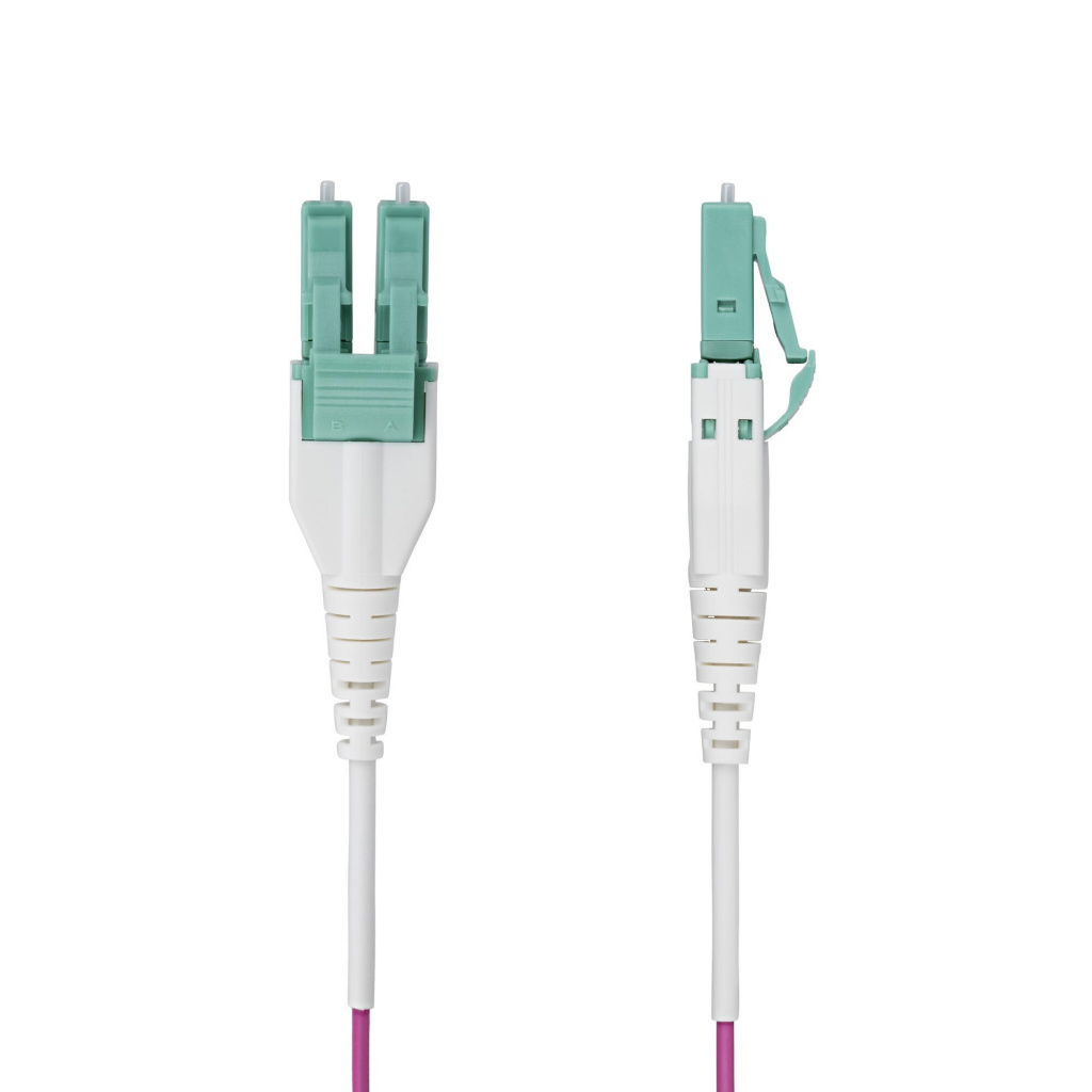 StarTech.com 2m LC naar LC (UPC) OM4 Multimode Glasvezel Netwerkkabel, Erika Violet, 50/125µm, 40G/100G, LOMMF/VCSEL, Uniboot - Afbeelding 2