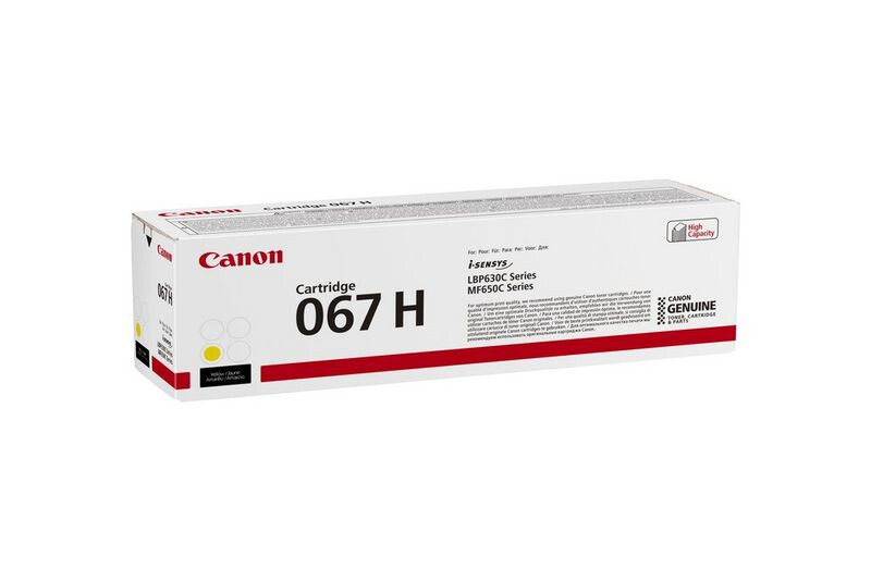Canon 067H tonercartridge 1 stuk(s) Origineel Geel - Afbeelding 2