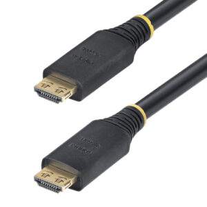 StarTech.com 15m Actieve High Speed HDMI Kabel met Grip Connectors, 4K 60Hz/1440p 144Hz, HDR10/HDCP 2.2/ARC, 18Gbps, UHD HDMI Ka