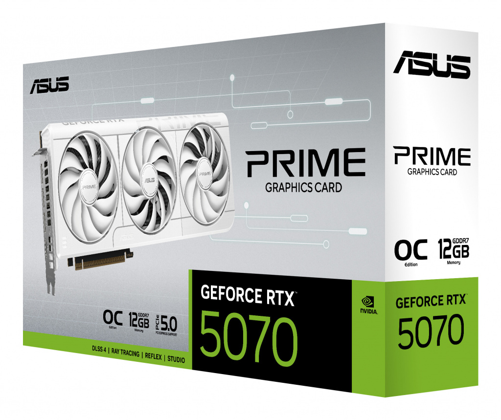 ASUS Prime -RTX5070-O12G-WHITE NVIDIA GeForce RTX 5070 12 GB GDDR7 - Afbeelding 9