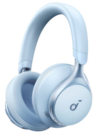 Soundcore Space One Headset Bedraad en draadloos Hoofdband Oproepen/muziek Bluetooth Blauw