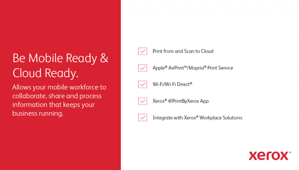 Xerox VersaLink C620 A4 50 ppm tosidig skriver PS3 PCL5e/6 2 skuffer 650 ark - Afbeelding 5