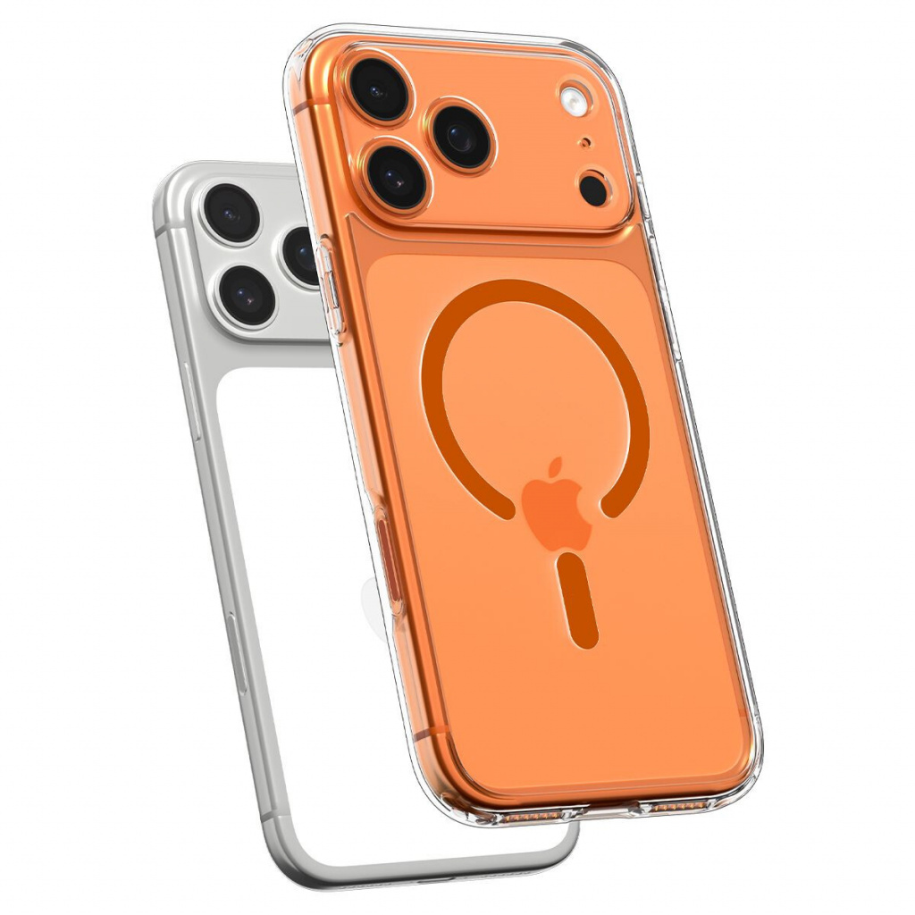 Spigen Ultra Hybrid (MagFit) mobiele telefoon behuizingen 17,5 cm (6.9") Hoes Oranje, Transparant - Afbeelding 5