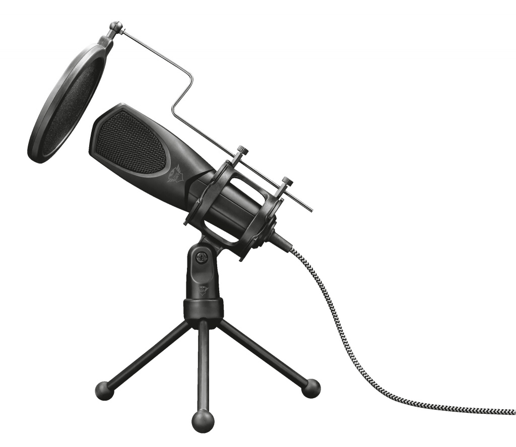 Trust GXT 232 Mantis Streaming Microfoon - USB microfoon – Inclusief popfilter – Tripod standaard – Zwart - Afbeelding 2