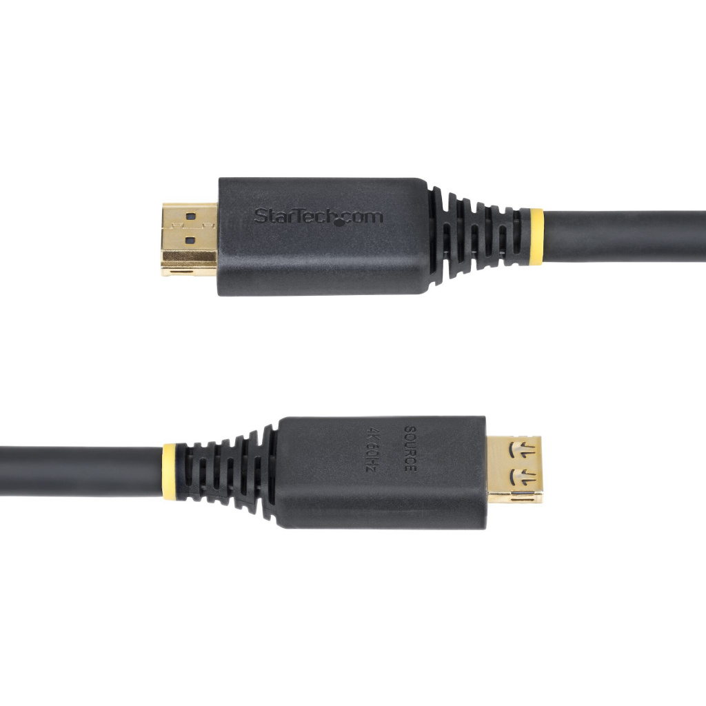 StarTech.com 15m Actieve High Speed HDMI Kabel met Grip Connectors, 4K 60Hz/1440p 144Hz, HDR10/HDCP 2.2/ARC, 18Gbps, UHD HDMI Ka - Afbeelding 4