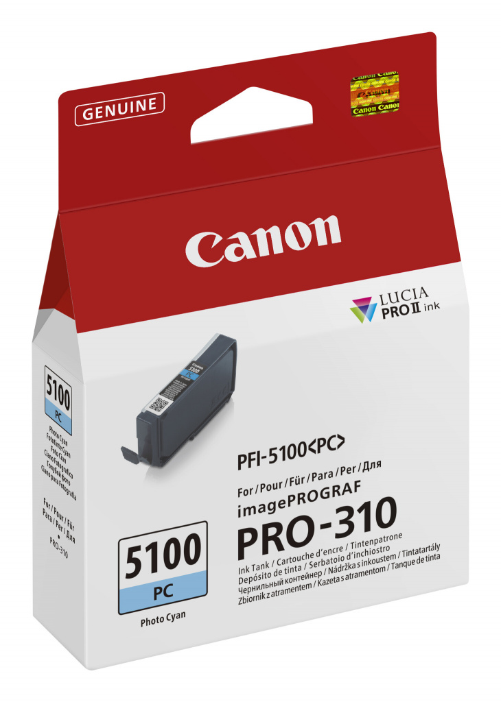 Canon PFI-5100 PC inktcartridge 1 stuk(s) Origineel Foto cyaan - Afbeelding 2