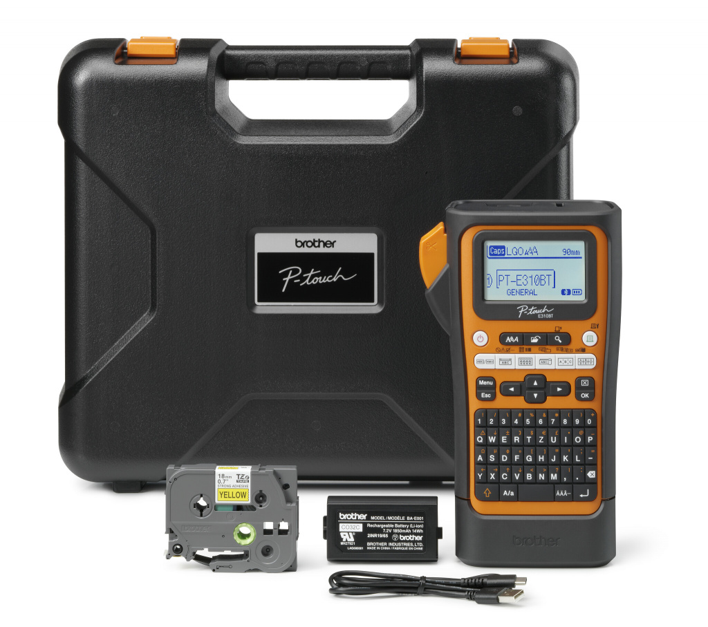 Brother PT-E310BTVP labelprinter Thermo transfer 180 x 180 DPI 20 mm/sec Bedraad en draadloos HSE/TZe Bluetooth AZERTY - Afbeelding 2