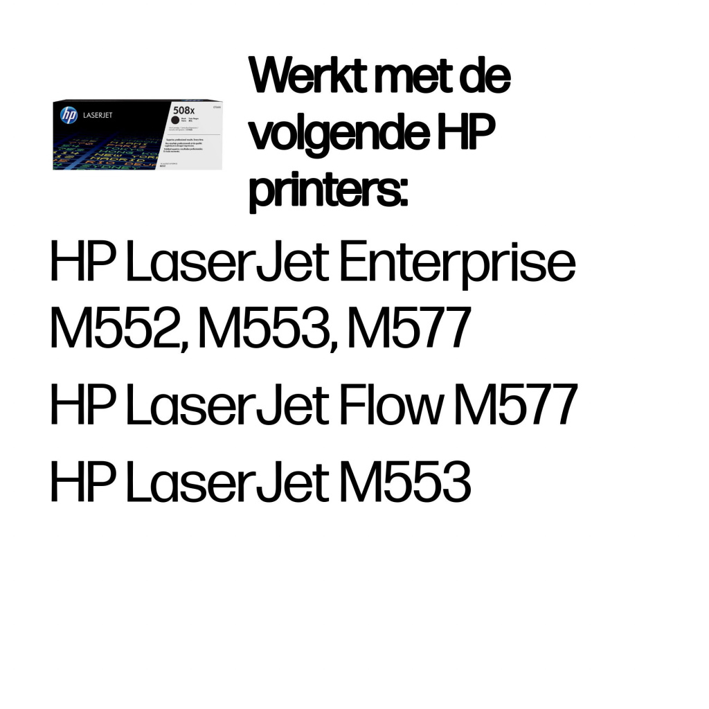 HP 508X originele high-capacity zwarte LaserJet tonercartridge - Afbeelding 2