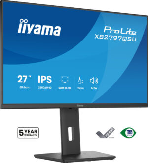 iiyama ProLite XB2797QSU-B1 computer monitor 68,6 cm (27") 2560 x 1440 Pixels Quad HD LED Zwart