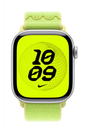 Apple Nike Sport Loop Band Lichtgroen Nylon, Gerecycled polyester, Spandex