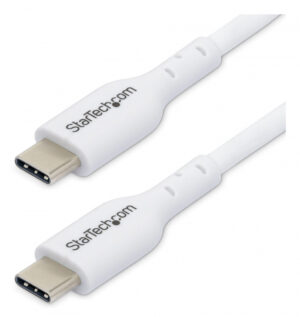 StarTech.com 2m USB-C Laadkabel, Charge & Sync, 60W (3A) PD, USB 2.0, Laptop Type C Laadkabel - Witte USB-C Oplaadkabel