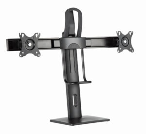 Gembird MS-D2-01 flat panel bureau steun 68,6 cm (27") Zwart