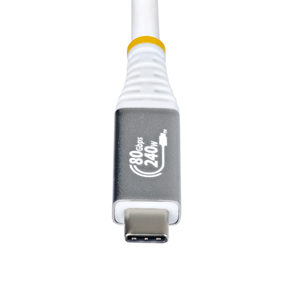 StarTech.com 1m USB4 Kabel, 80Gbps, USB-IF Gecertificeerde USB-C Kabel, 240W PD, 8K 120Hz/4K 240Hz DP2.1 DP80, Thunderbolt 4 Com - Afbeelding 4