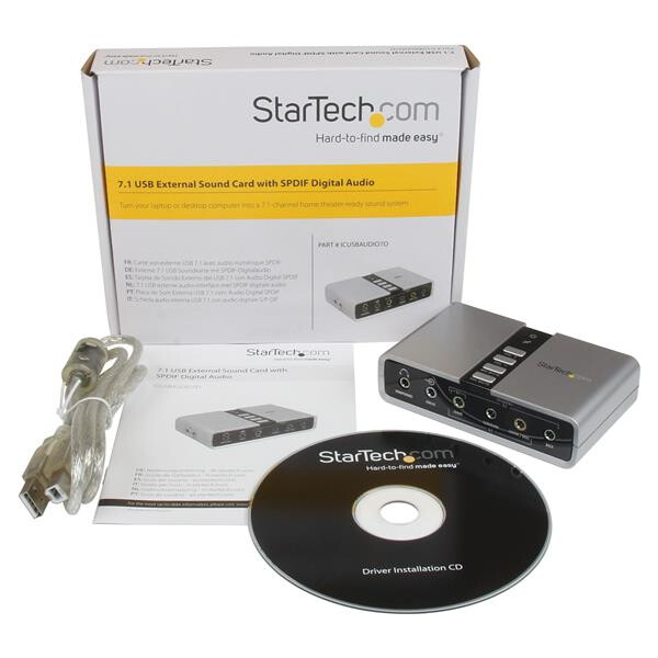StarTech.com 7.1 USB Audio-adapter Externe Geluidskaart met SPDIF Digitale Audio - Afbeelding 6